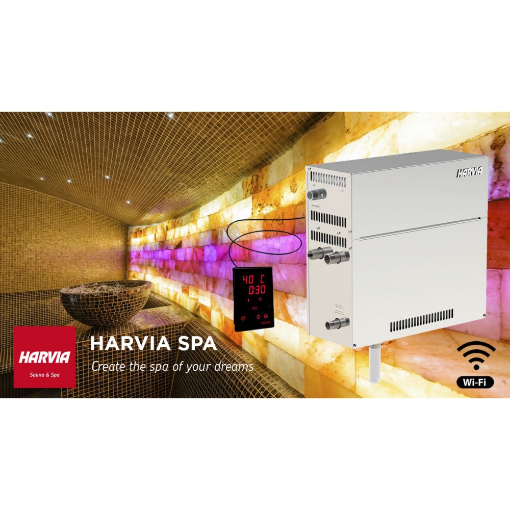 Парогенератор для хаммама Harvia HGD45XW мощностью 4,5 кВт, с выносным пультом управления WiFi в комплекте